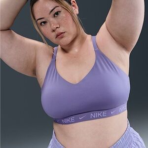 Nike Indy Women’s 1X Light Support Padded Adjustable Sports Dusty Amethyst NWT